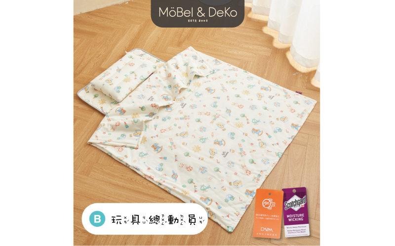 日本雙層紗兒童乳膠睡墊三件組 玩具總動員
