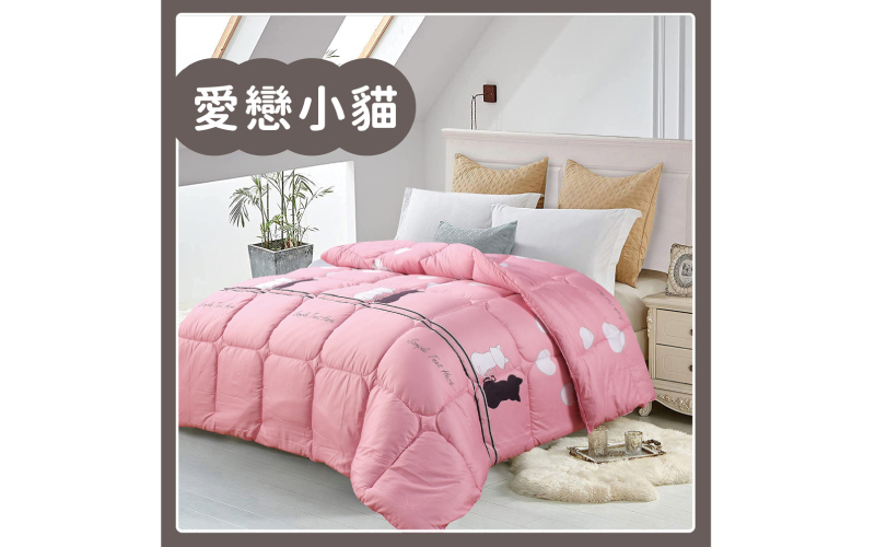 頂級印花舒柔棉 鋪棉厚包兩用被組｜【DeKo岱珂寢具家飾】 