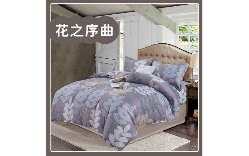頂級印花舒柔棉 鋪棉厚包兩用被組｜【DeKo岱珂寢具家飾】 