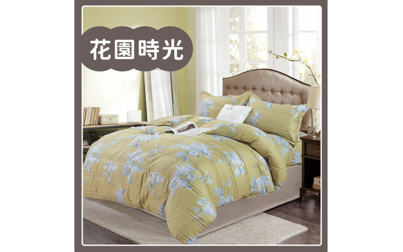 頂級印花舒柔棉 鋪棉厚包兩用被組｜【DeKo岱珂寢具家飾】 