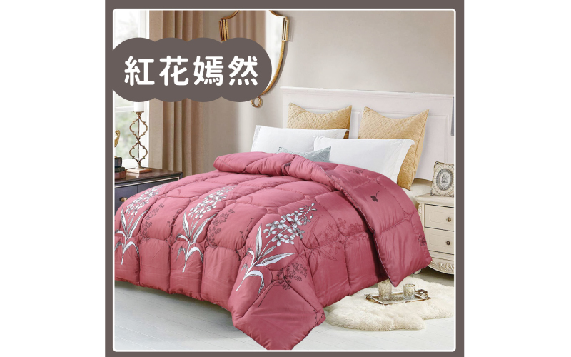 頂級印花舒柔棉 鋪棉厚包兩用被組｜【DeKo岱珂寢具家飾】 