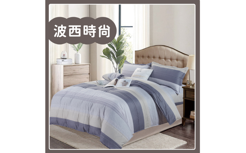 頂級印花舒柔棉 鋪棉厚包兩用被組｜【DeKo岱珂寢具家飾】 