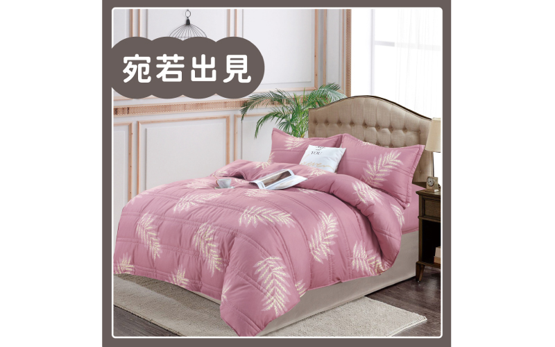 頂級印花舒柔棉 鋪棉厚包兩用被組｜【DeKo岱珂寢具家飾】 
