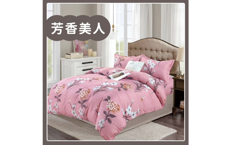 頂級印花舒柔棉 鋪棉厚包兩用被組｜【DeKo岱珂寢具家飾】 